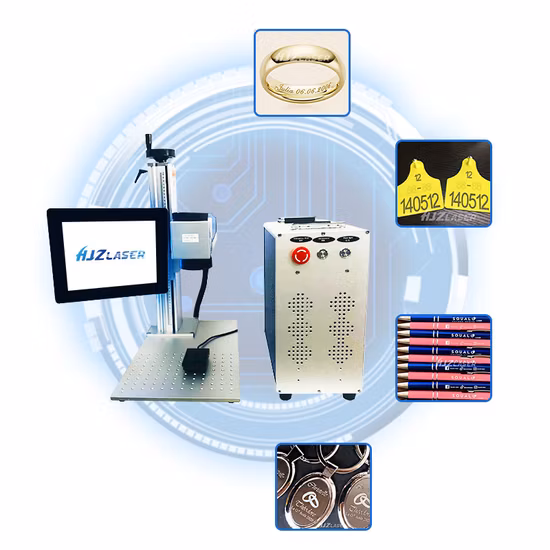 Marqueur laser à mise au point automatique en fibre de CO2 UV 3D / Gravure / Graver / Graveur / Soudage / Nettoyage / Machine de découpe laser pour machine de marquage laser en acier au carbone / inoxydable