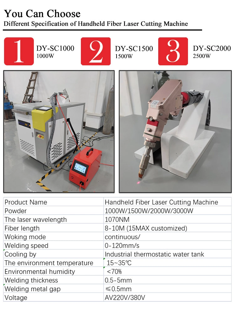 Automatic Fiber Hand Held Laser Welding Machine for Mold, Stainless Steel, Copper